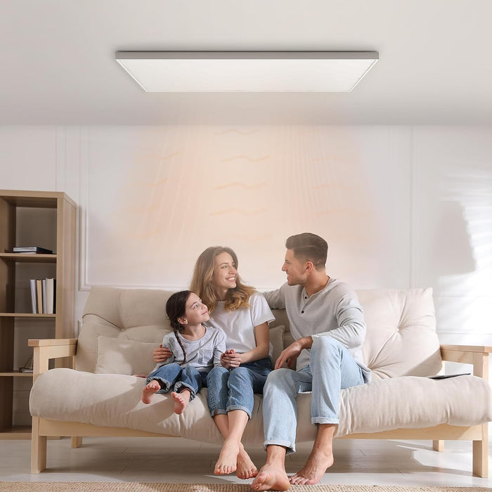 picture of ceiling infrared heater in nice living room