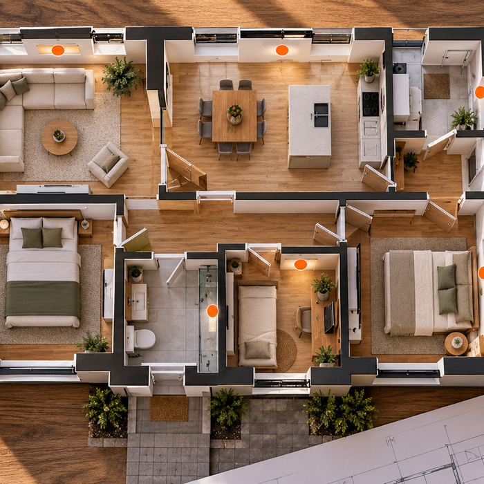 Planning how many infrared heating panels are needed throughout a house