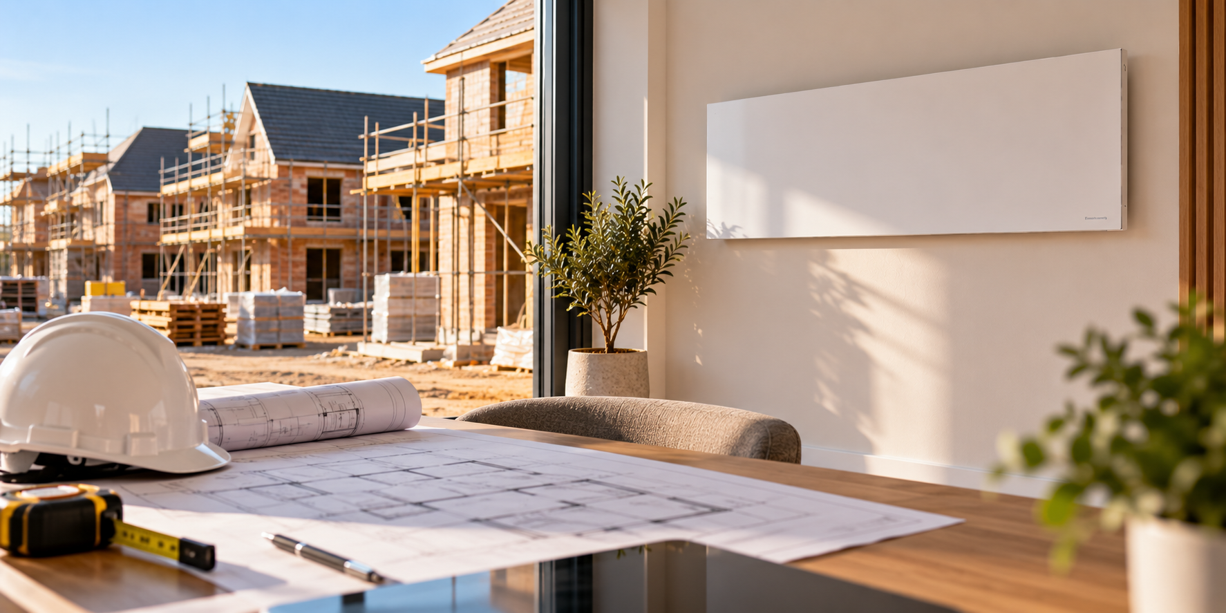 Infrared heating for new-build homes and modern construction projects