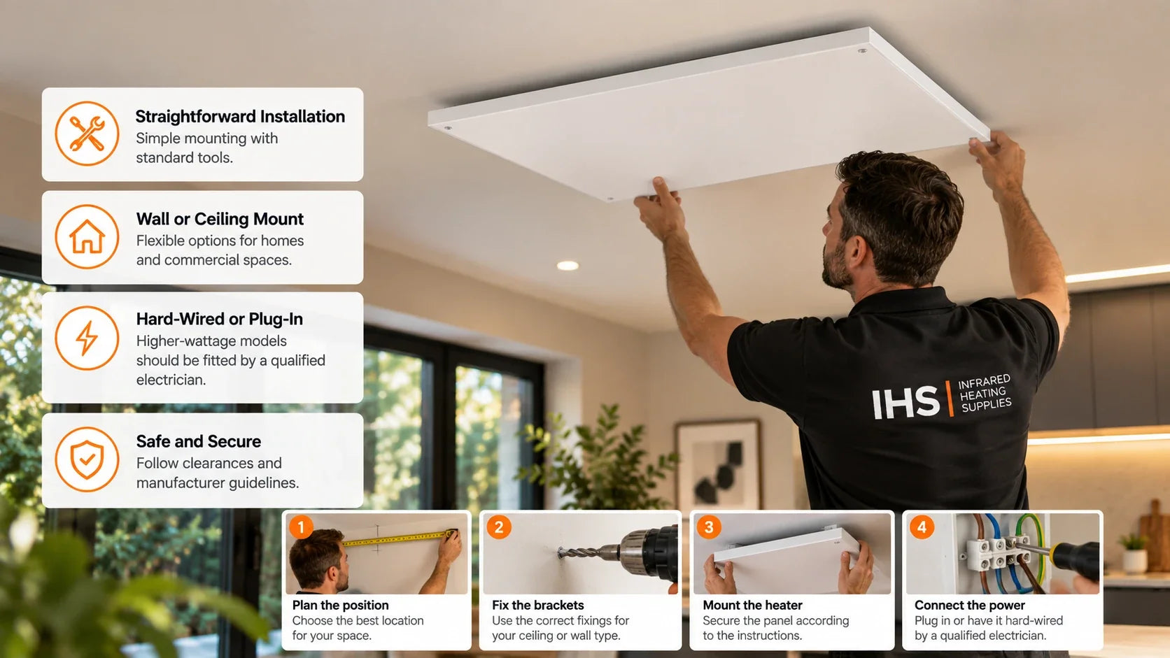 Infrared Heater Installation Guide: Wall, Ceiling & Portable Heaters