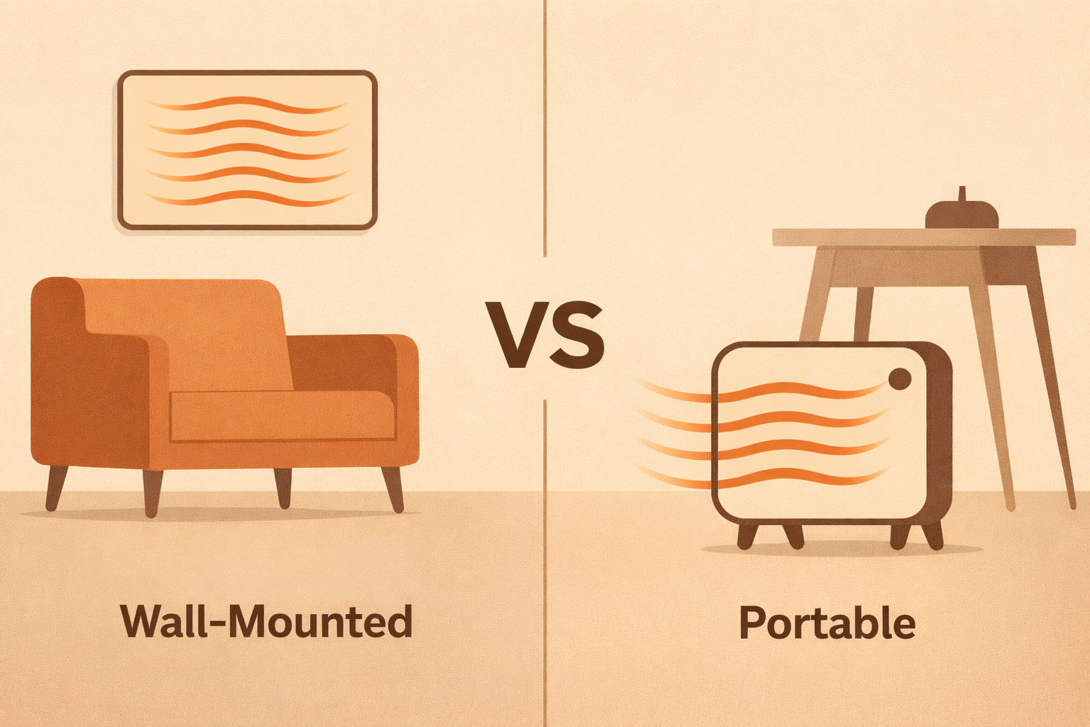 wall v portable infrared heating