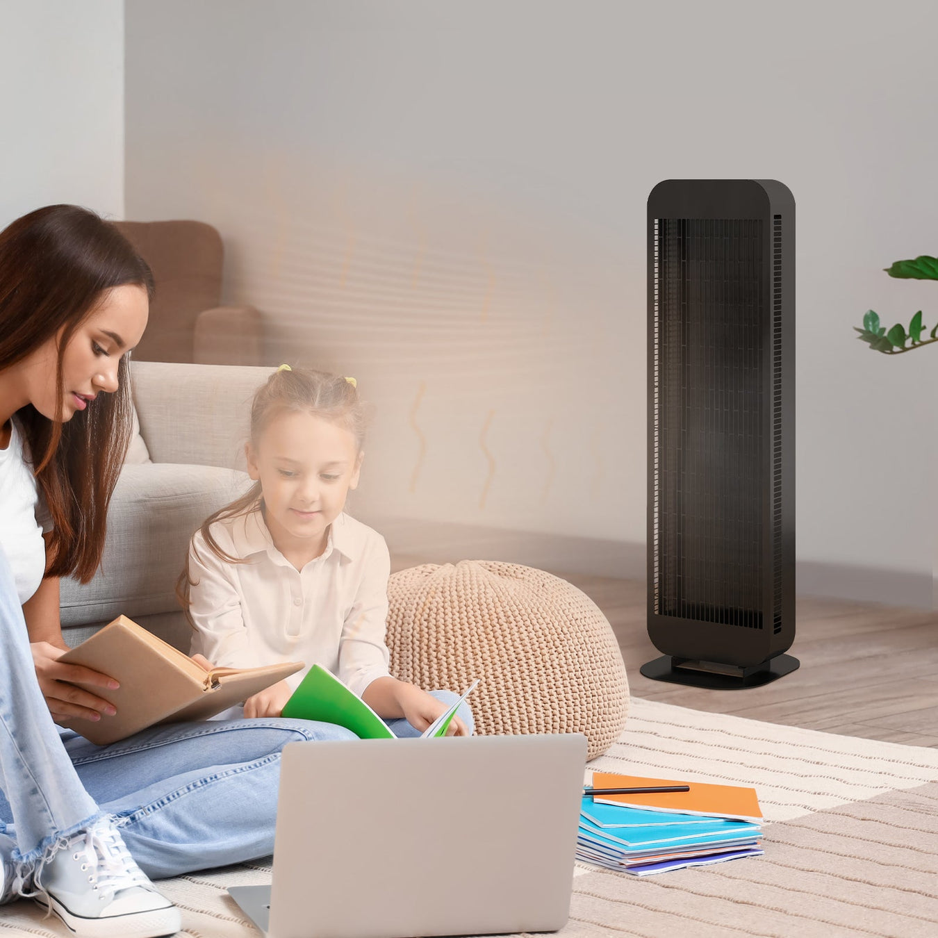 A infrared panel on wheels, viewed from the front.