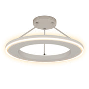 Ceiling light and heater fixture with  circular design