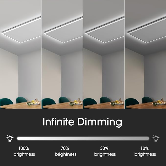 picture showing infrared panels with dimmable led lights built in