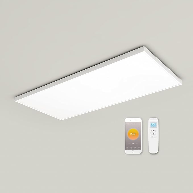 Ceiling Mounted Infrared Heating Panel | (1005x605mm) 660w | Built in Thermostat- Wifi - Infrared Heating Supplies - 1 