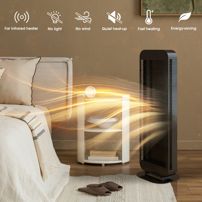 Freestanding Infrared Heater - 1400w | Black