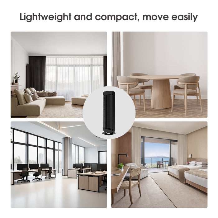 Freestanding Infrared Heater - 1400w | Black