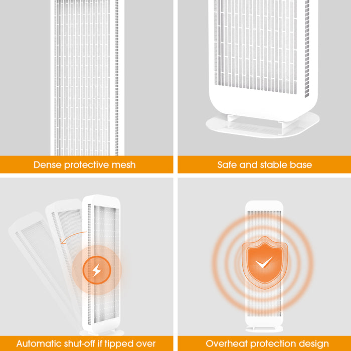Freestanding Infrared Heater - 1400w | White