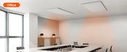 860w infrared heating ceiling panel installed in office