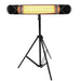 Wall Mounted Electric Patio Heater & Free Removable Tripod - 2.5kW - Infrared Heating Supplies - 1 