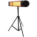 Wall Mounted Electric Patio Heater & Free Removable Tripod - 2.5kW - Infrared Heating Supplies - 2 