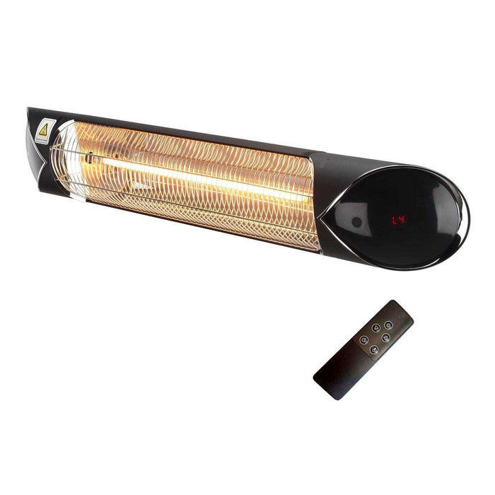 Wall Mounted Electric Patio Heater & Free Removable Tripod - 2.5kW - Infrared Heating Supplies - 6 