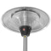 Mushroom Style Electric Infrared Patio Heater - 2.1kW with 3 Heat Settings in Silver - Infrared Heating Supplies - 4 