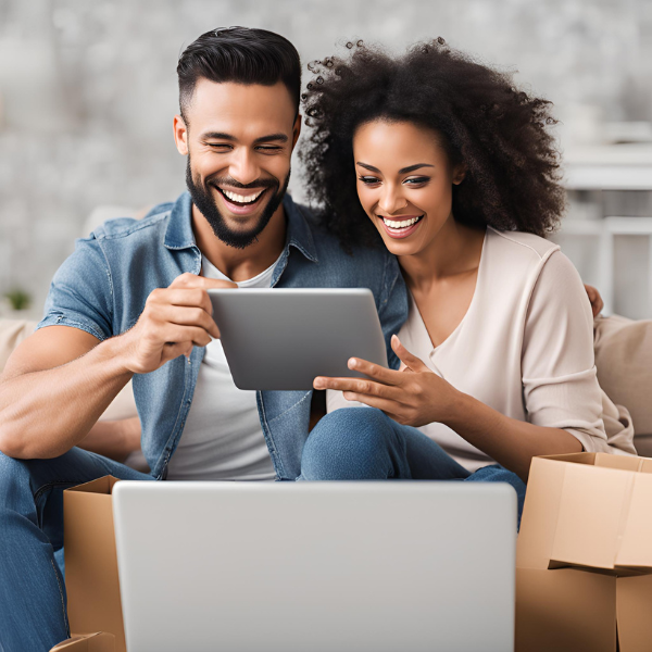 picture to show a couple enjoying shopping for infrared heating