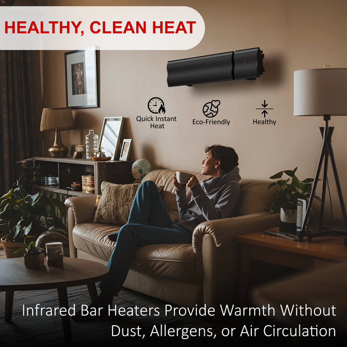 3ft Infrared Bar Heater | No Remote | 1200w