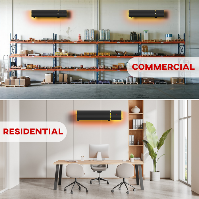 3ft Infrared Bar Heater | No Remote | 1200w