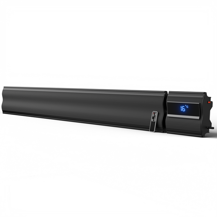 6ft Infrared Bar Heater | Built in Thermostat, LED Display | 3000W | Remote control and Wi-Fi