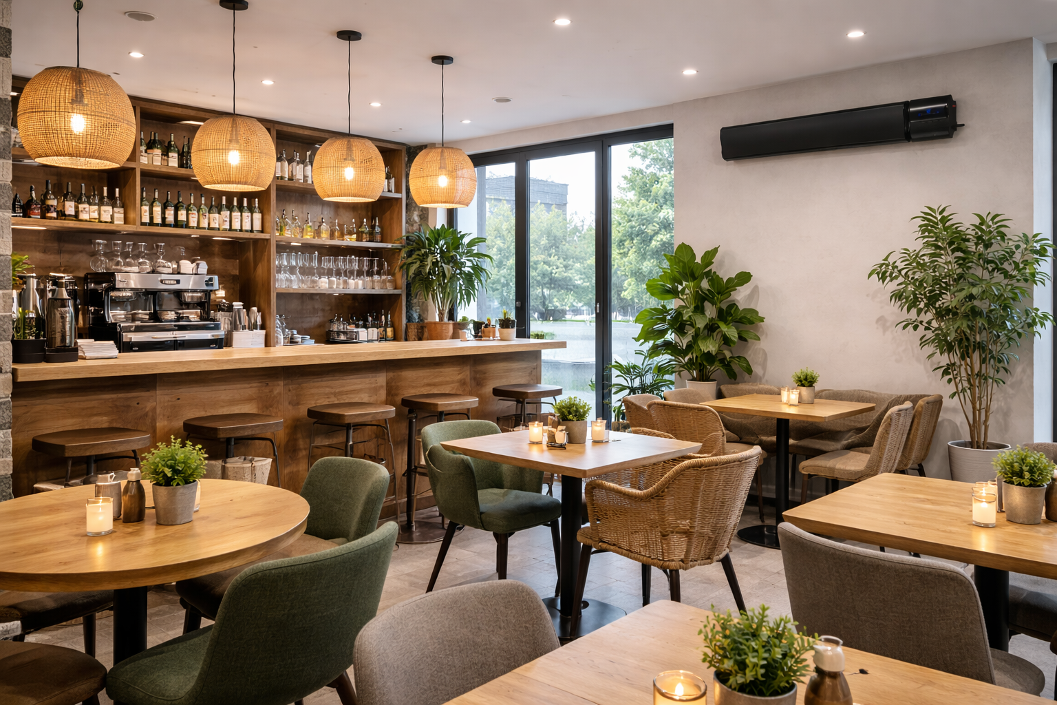 Infrared Heating for Cafes, Bars and Restaurants infrared heating