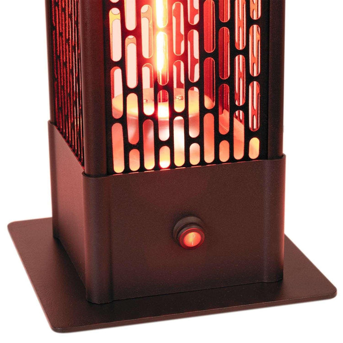 Portable Table Top Electric Patio Heater 1500W - 80cm - Infrared Heating Supplies - 4 