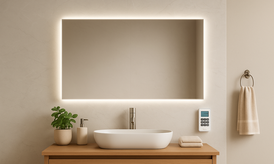 Mirror Infrared Panels installed in an interior