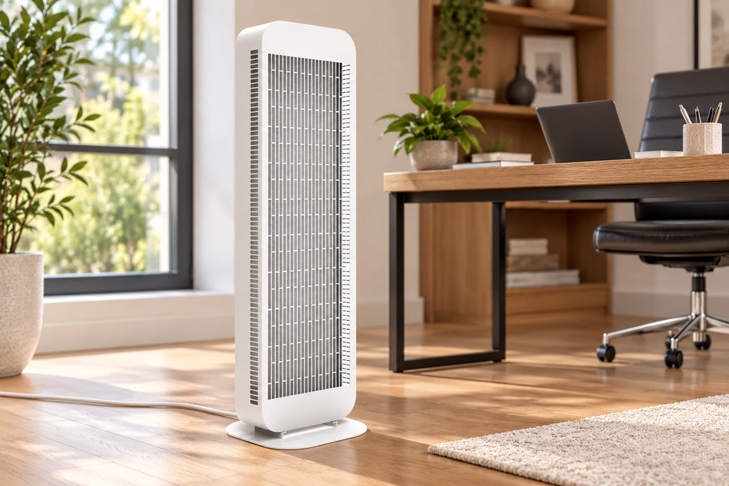 Calefactor infrarrojo independiente - 1400 W | Blanco