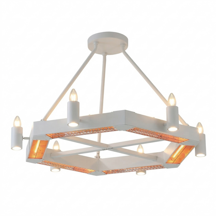 Calentador de infrarrojos Heritage de 7800 W con control remoto y wifi 