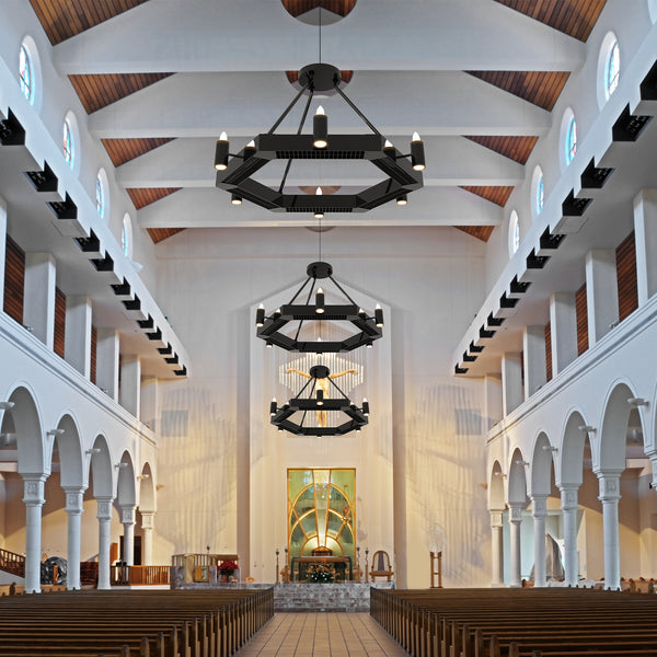 Infrared heating panel installed in a real interior setting