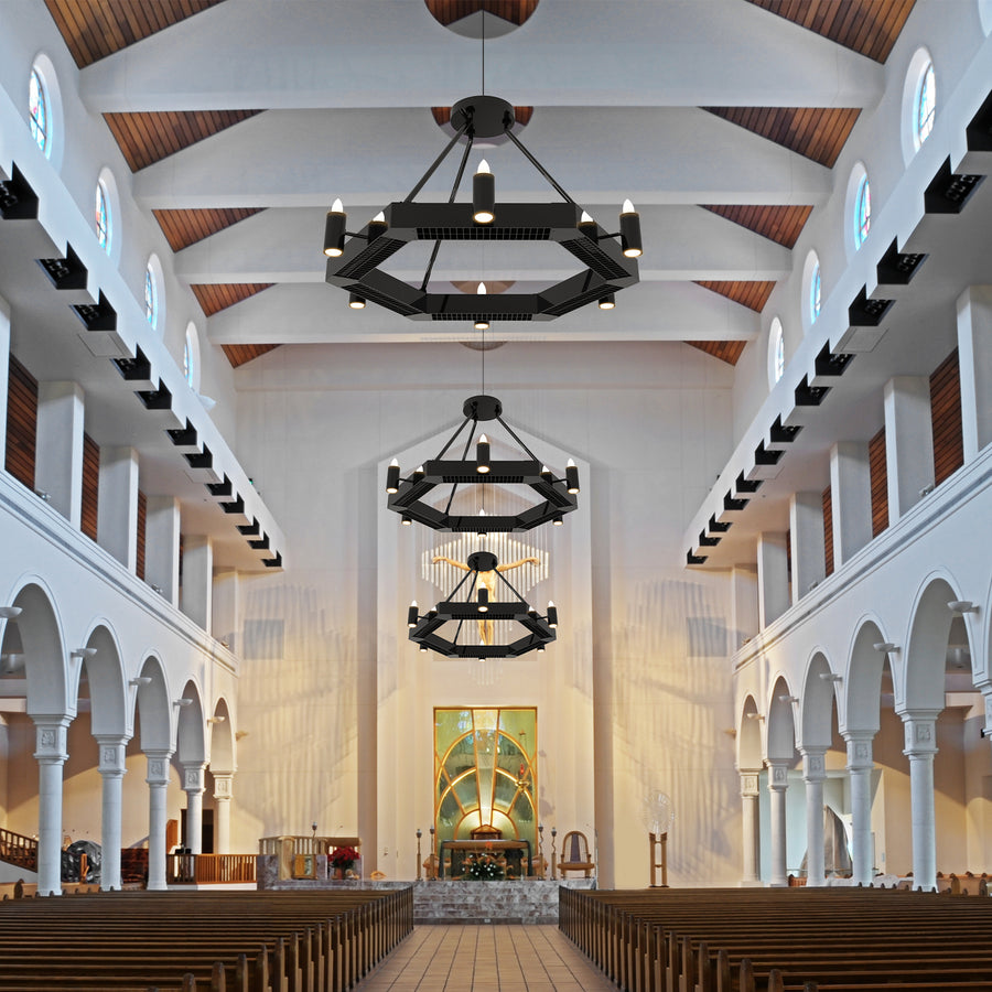 Heritage Infrared Heaters installed in an interior