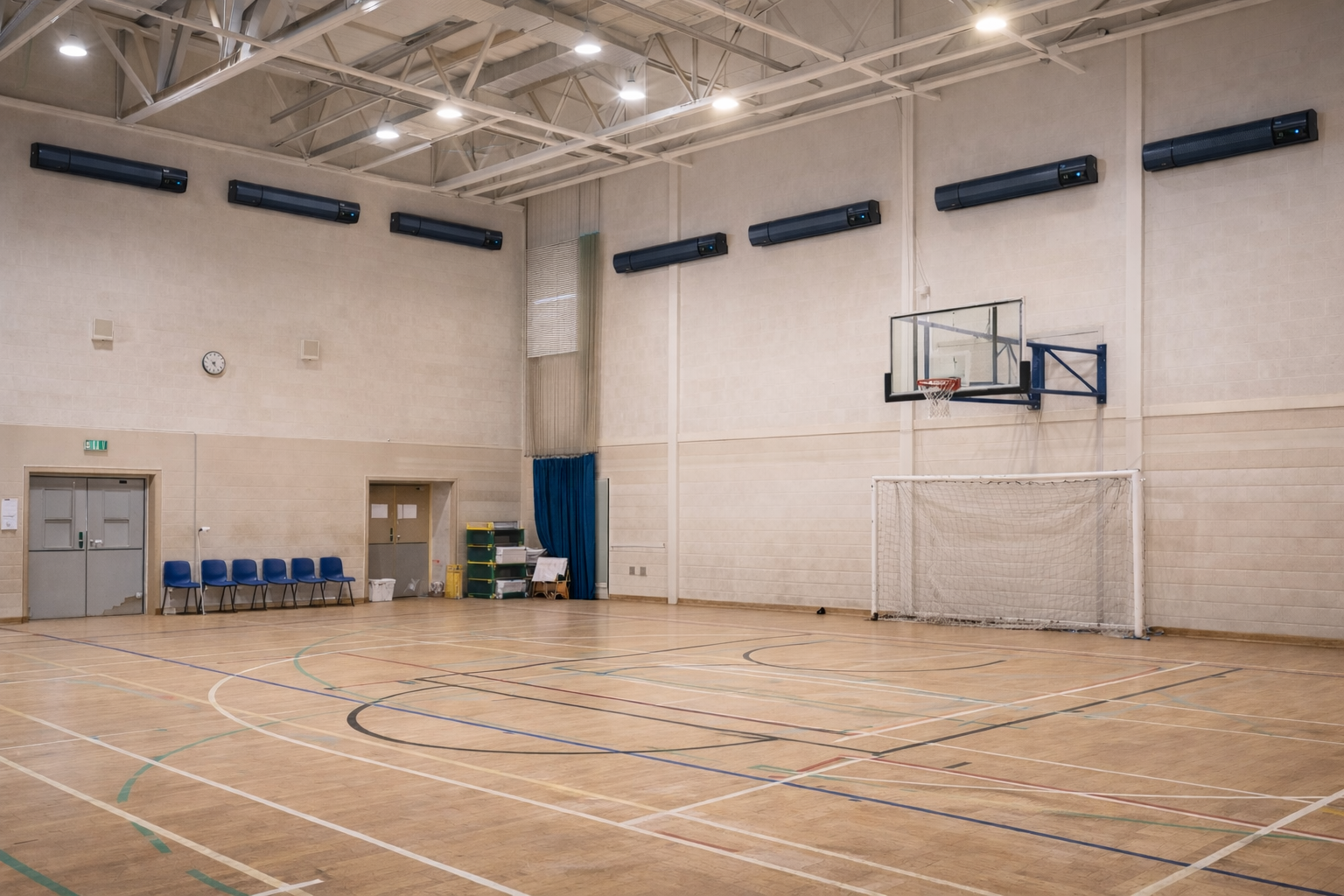 Infrared Heating for Sports halls and Leisure centres infrared heating